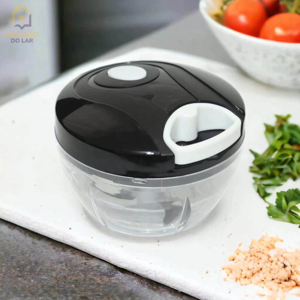 Processador de Alimentos Mini 3 Lâminas Aço Inoxidável 500 ml Manual